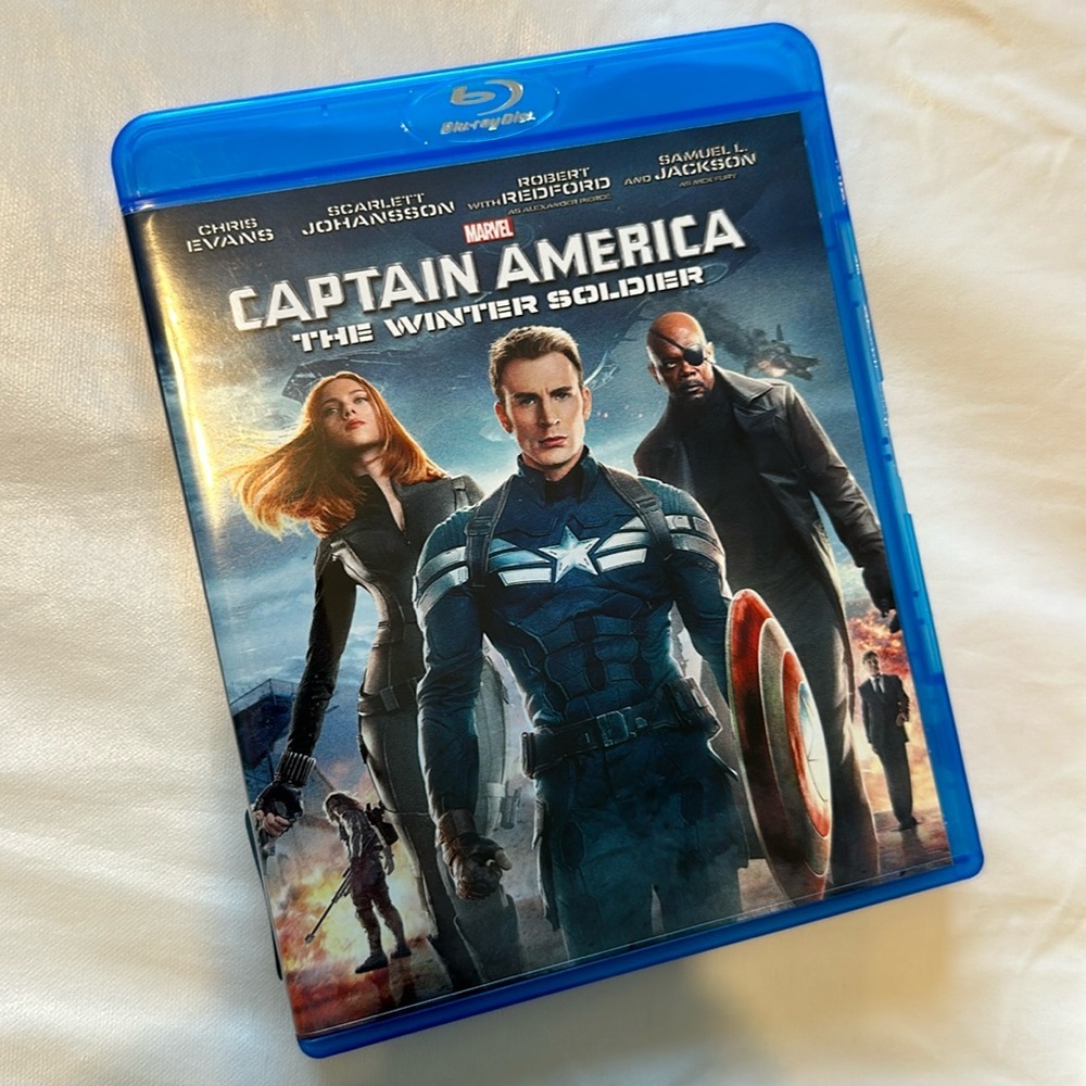 Captain America The Winter Soldier Marvel Blue Ray Disk Movie